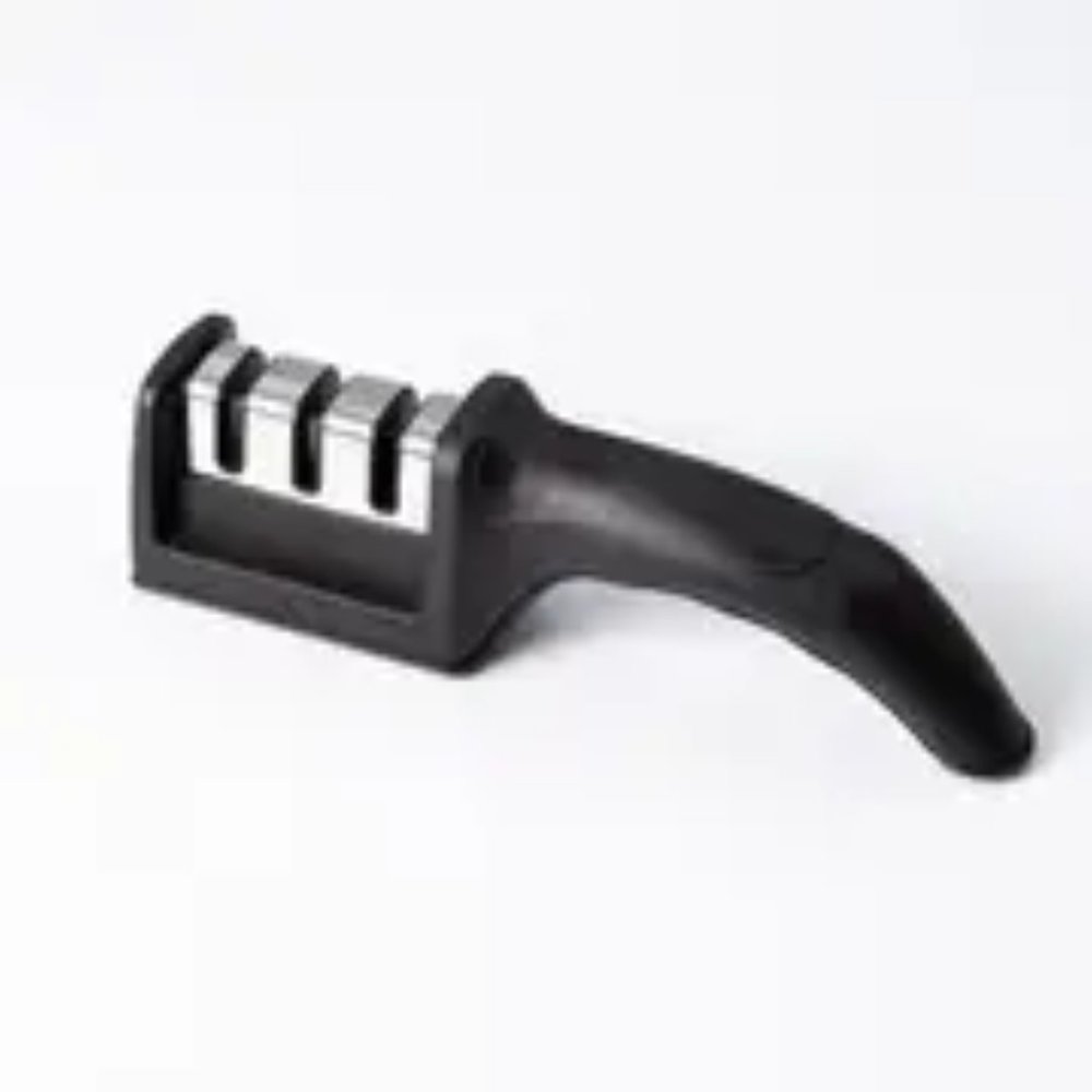 1pc, 3-in-1, Portable Knife Sharpener- Black